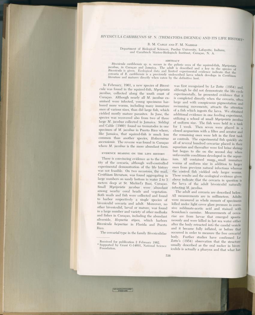 Carmabi Collected Papers Volume 2 - Nos. 16-36, 1959-1963 - New Page