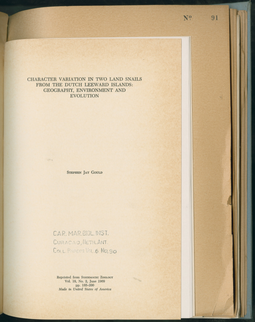 Carmabi Collected Papers Volume 6 - Nos. 84-97, 1969-1971 - New Page