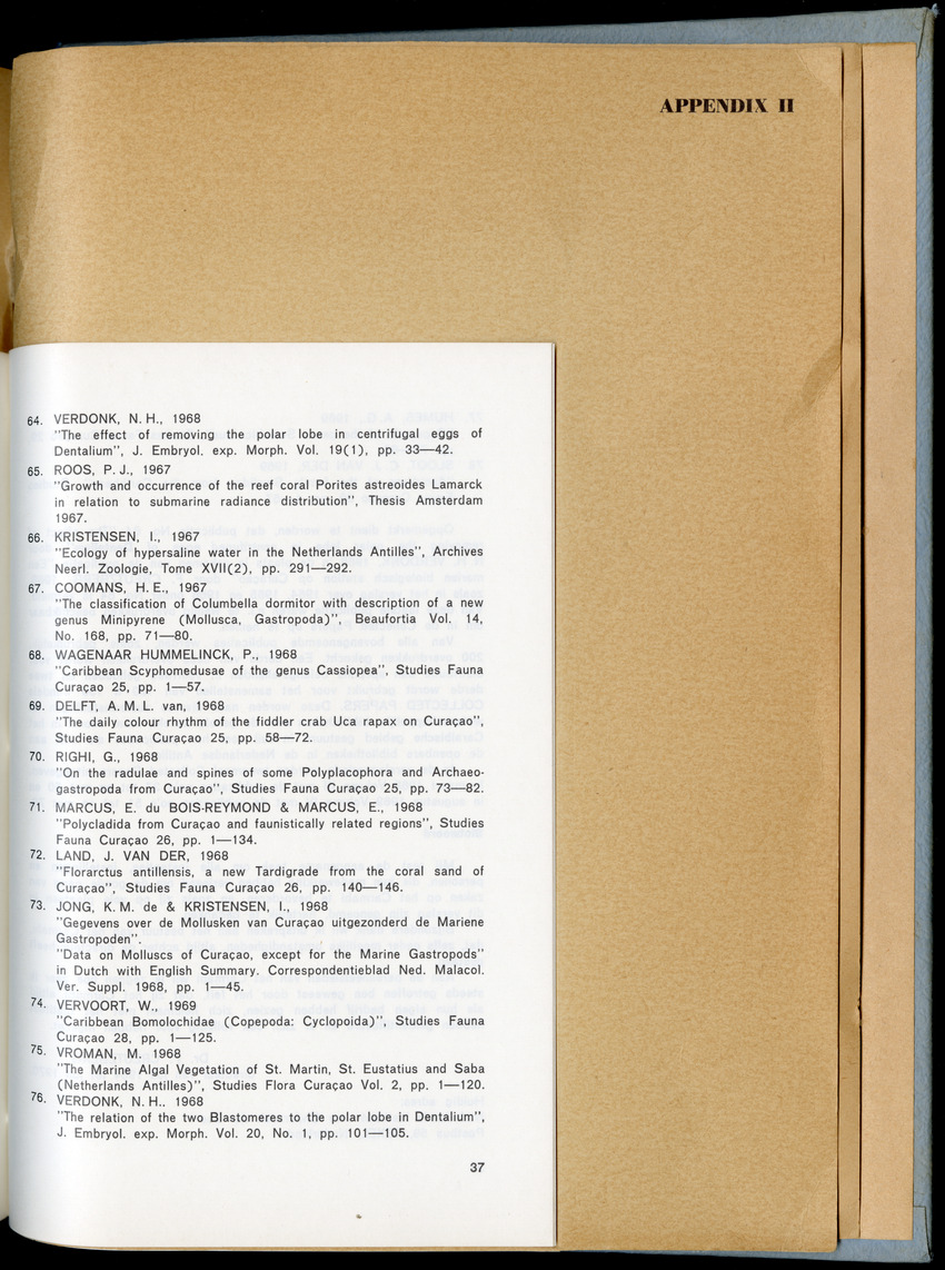 Carmabi Collected Papers Volume 6 - Nos. 84-97, 1969-1971 - New Page