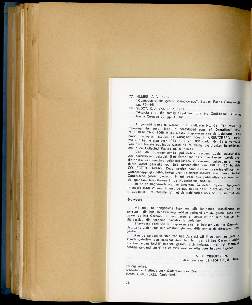 Carmabi Collected Papers Volume 6 - Nos. 84-97, 1969-1971 - New Page