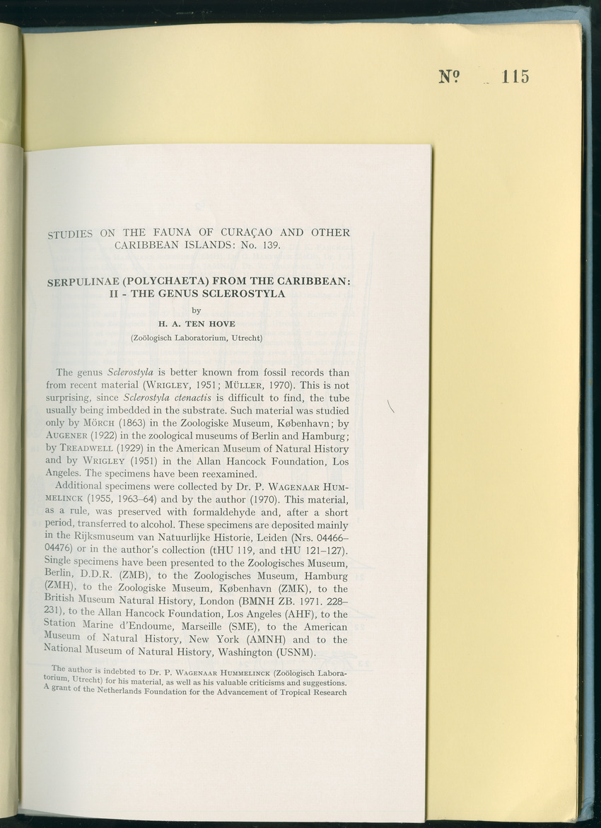Carmabi Collected Papers Volume 8 - Nos. 110-125, 1972-1973 - New Page