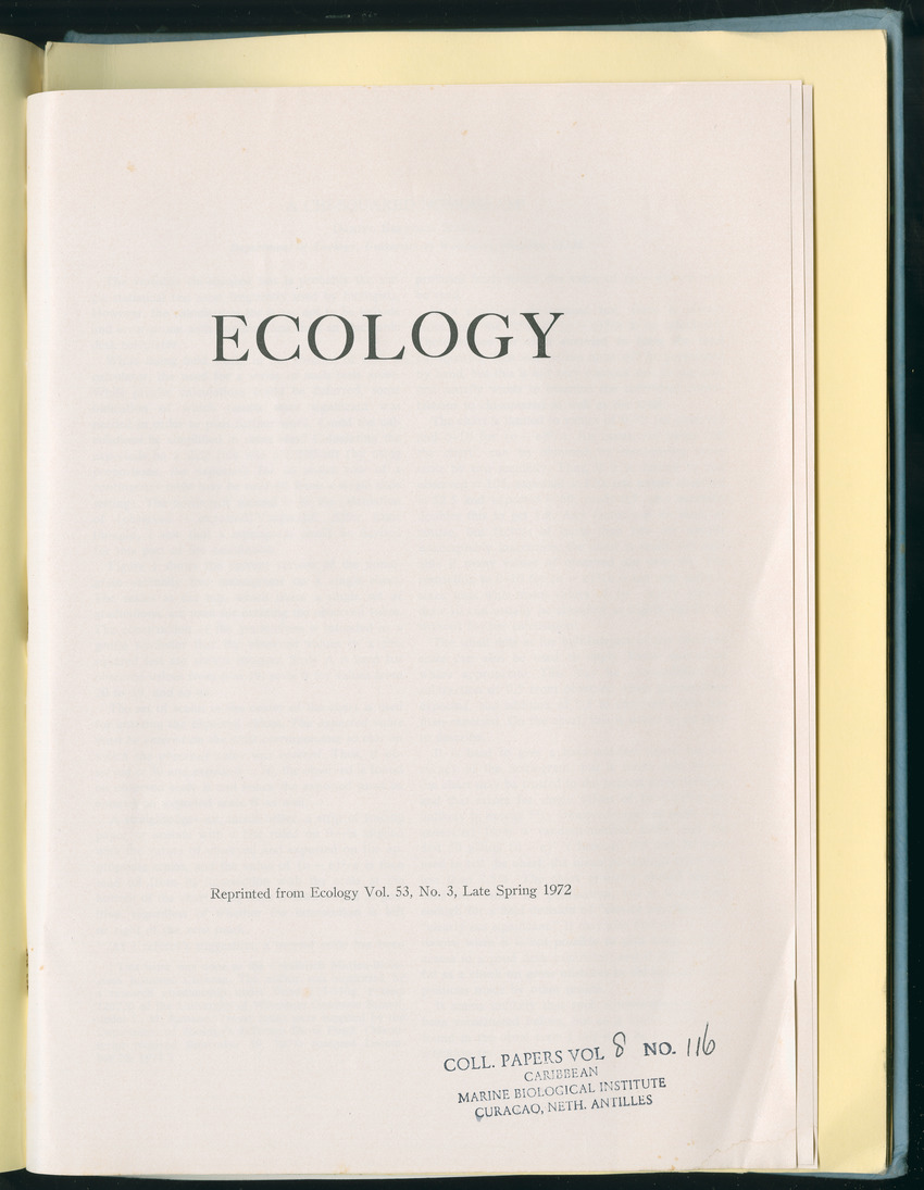 Carmabi Collected Papers Volume 8 - Nos. 110-125, 1972-1973 - New Page