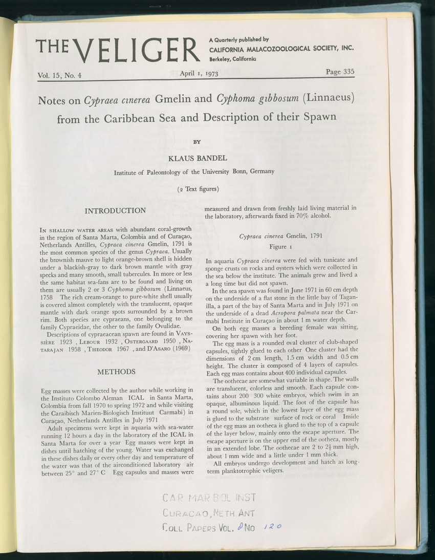 Carmabi Collected Papers Volume 8 - Nos. 110-125, 1972-1973 - New Page