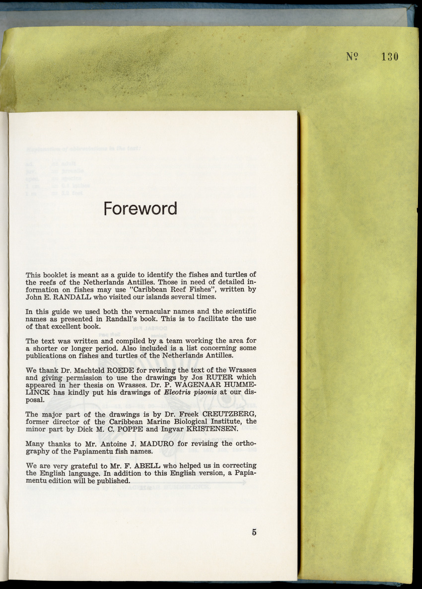 Carmabi Collected Papers Volume 9 - Nos. 126-140, 1972-1974 - New Page