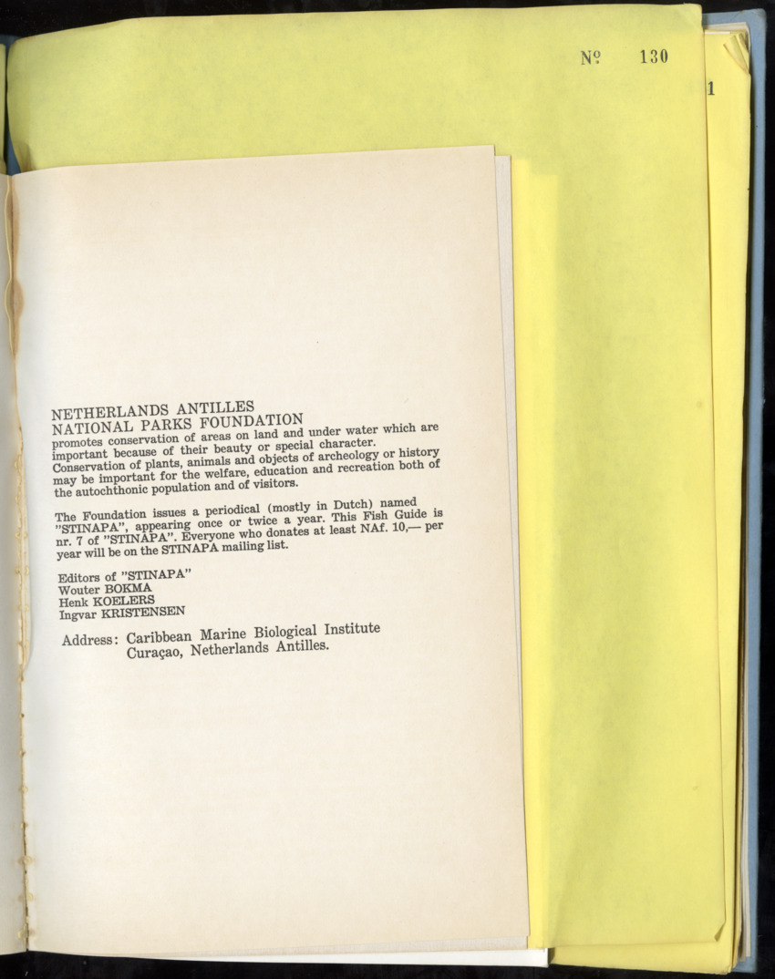 Carmabi Collected Papers Volume 9 - Nos. 126-140, 1972-1974 - New Page