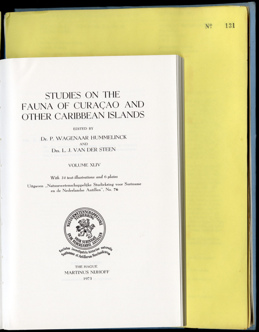 Carmabi Collected Papers Volume 9 - Nos. 126-140, 1972-1974 - New Page