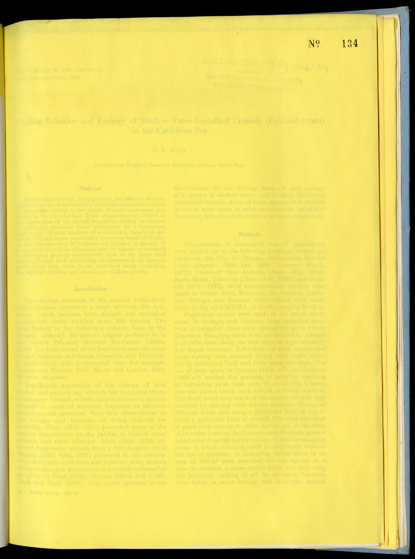 Carmabi Collected Papers Volume 9 - Nos. 126-140, 1972-1974 - New Page