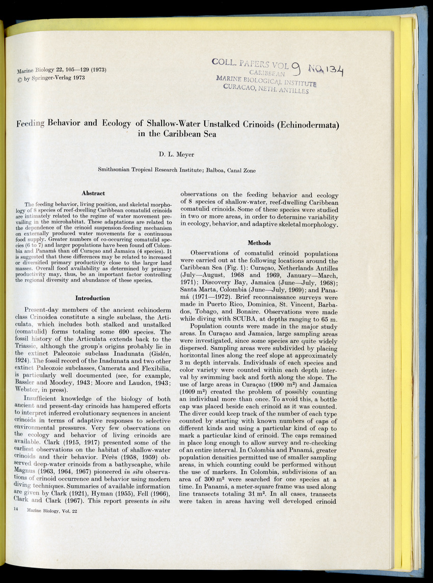 Carmabi Collected Papers Volume 9 - Nos. 126-140, 1972-1974 - New Page