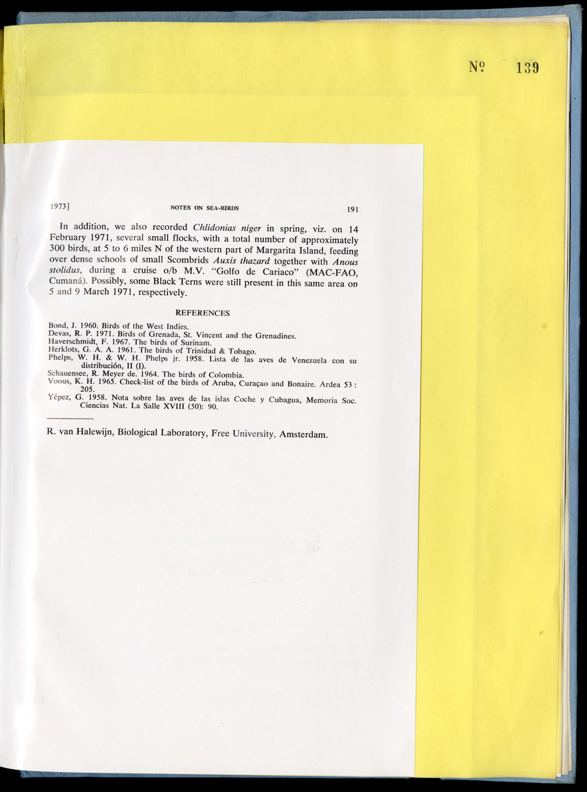 Carmabi Collected Papers Volume 9 - Nos. 126-140, 1972-1974 - New Page