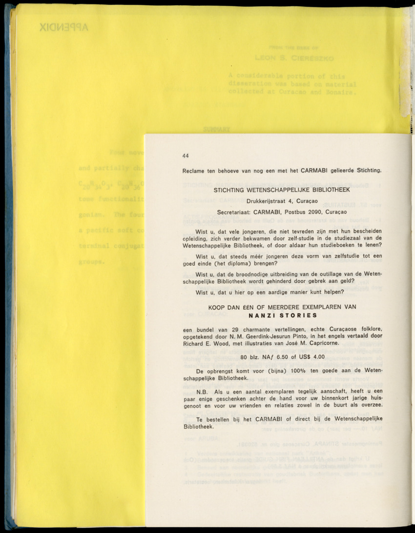 Carmabi Collected Papers Volume 9 - Nos. 126-140, 1972-1974 - New Page