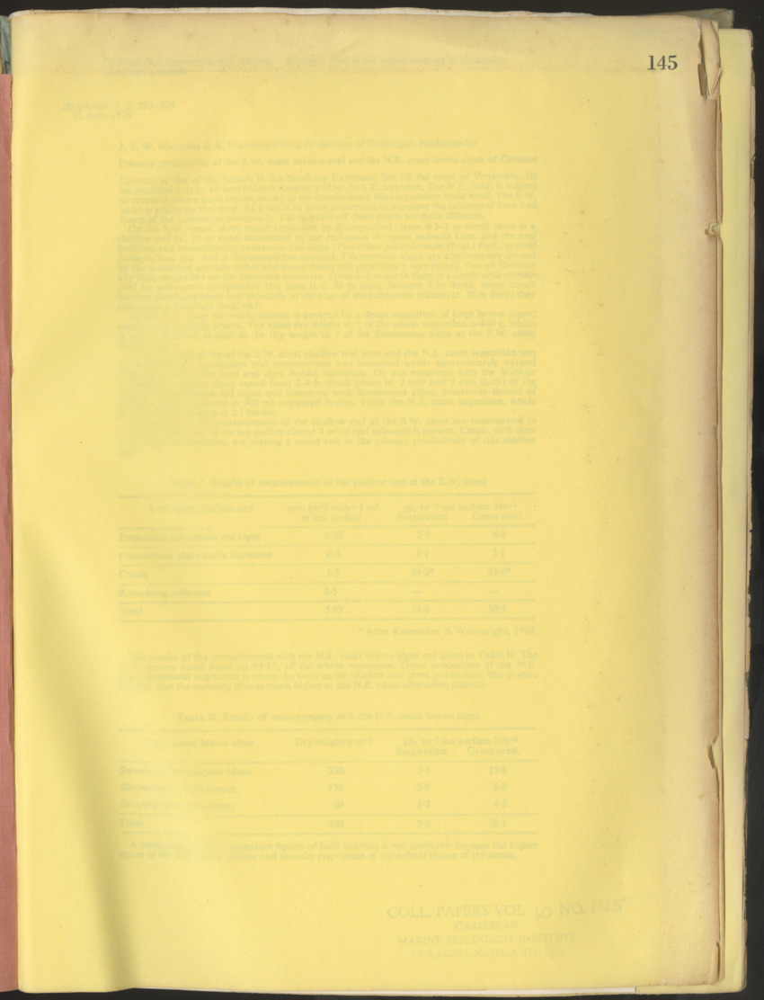 Carmabi Collected Papers Volume 10 - Nos. 141-169, 1973-1975 - New Page