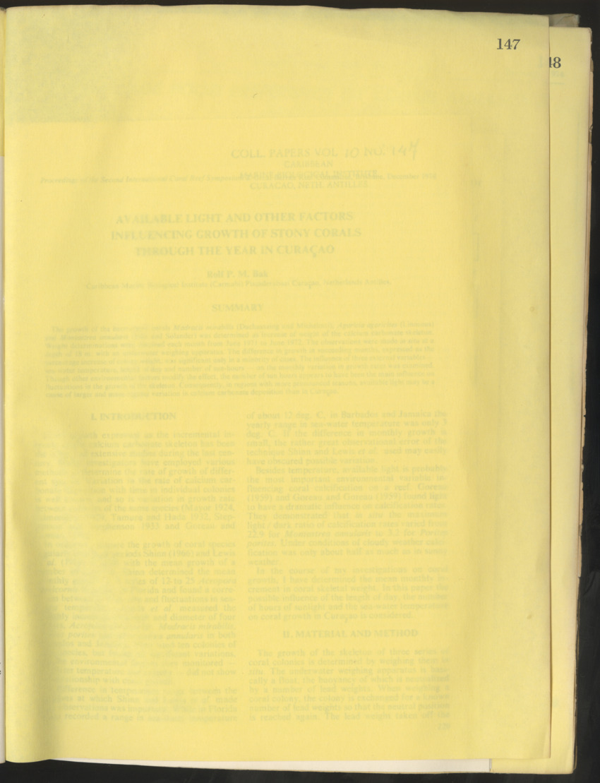 Carmabi Collected Papers Volume 10 - Nos. 141-169, 1973-1975 - New Page