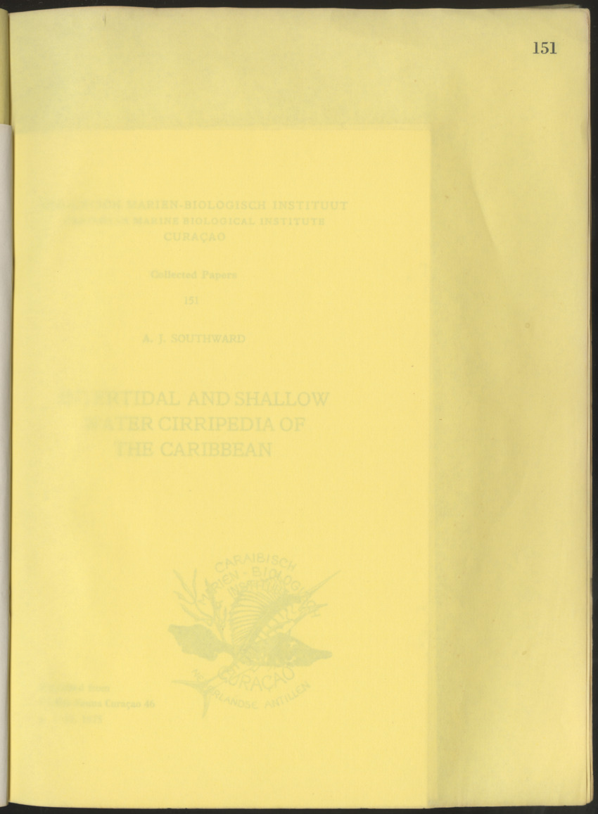 Carmabi Collected Papers Volume 10 - Nos. 141-169, 1973-1975 - New Page