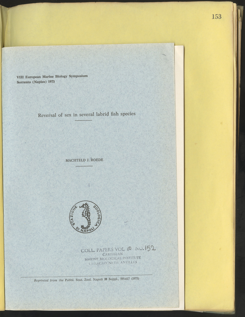 Carmabi Collected Papers Volume 10 - Nos. 141-169, 1973-1975 - New Page