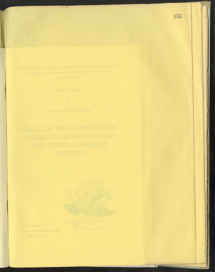 Carmabi Collected Papers Volume 10 - Nos. 141-169, 1973-1975 - New Page