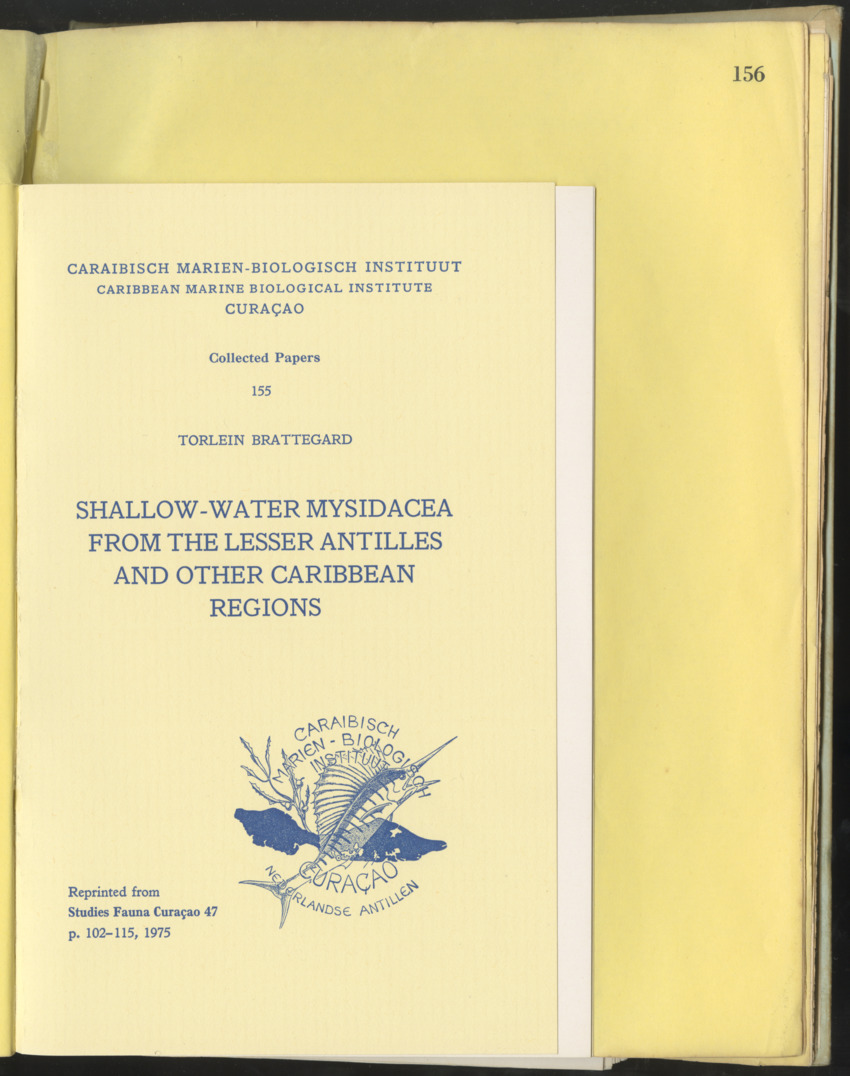 Carmabi Collected Papers Volume 10 - Nos. 141-169, 1973-1975 - New Page