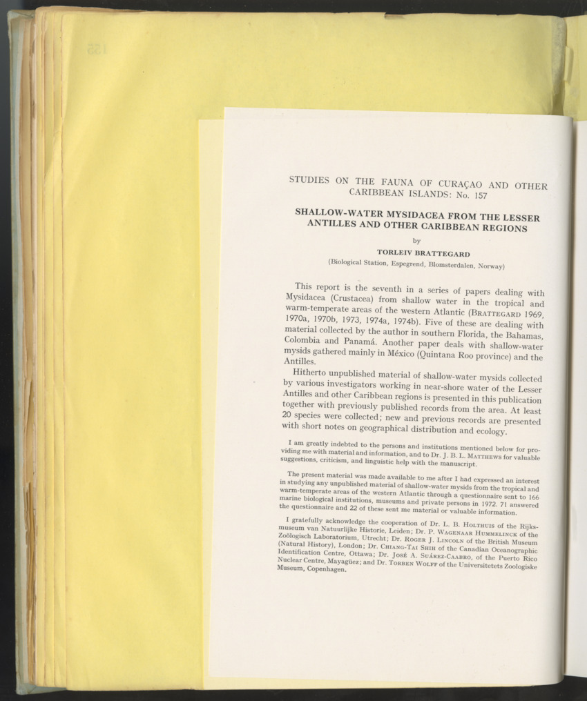 Carmabi Collected Papers Volume 10 - Nos. 141-169, 1973-1975 - New Page
