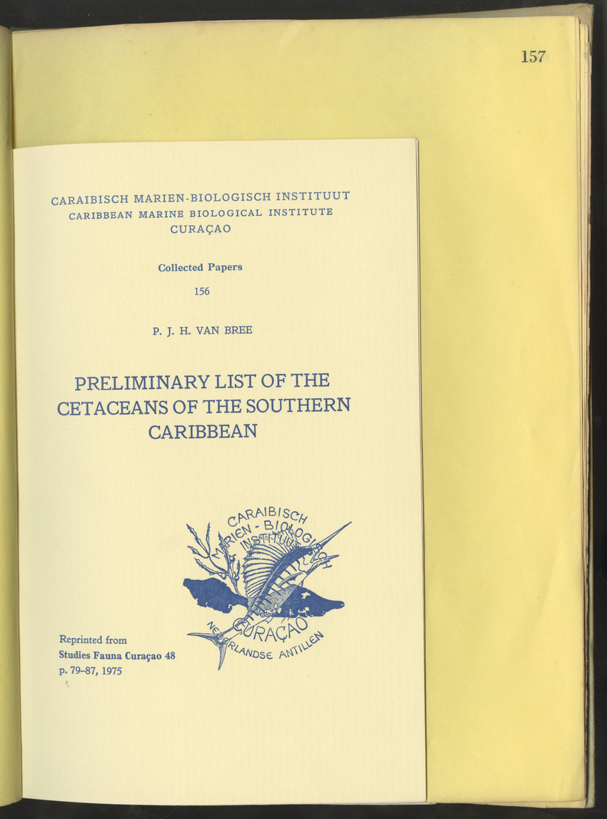 Carmabi Collected Papers Volume 10 - Nos. 141-169, 1973-1975 - New Page