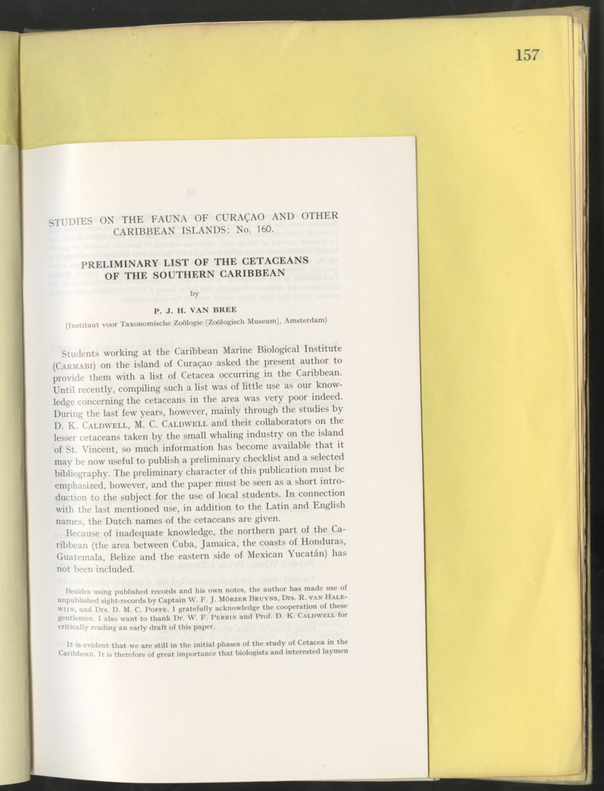 Carmabi Collected Papers Volume 10 - Nos. 141-169, 1973-1975 - New Page