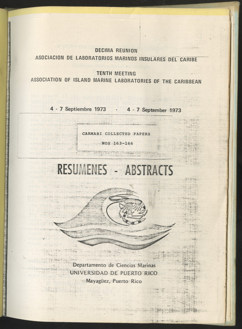 Carmabi Collected Papers Volume 10 - Nos. 141-169, 1973-1975 - New Page