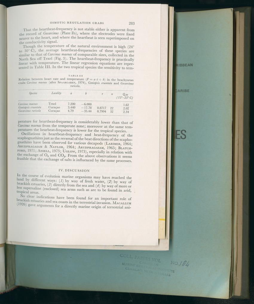 Carmabi Collected Papers Volume 11 - Nos. 170-193, 1975-1976 - Page 107