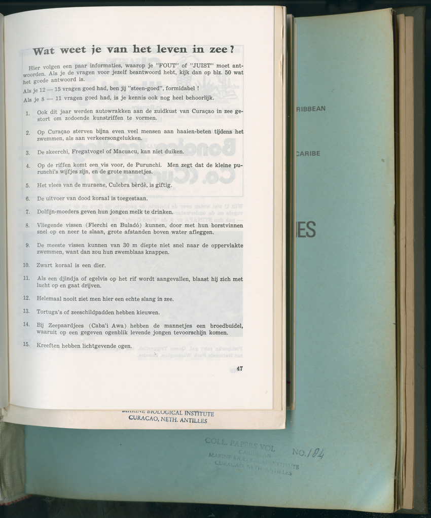 Carmabi Collected Papers Volume 11 - Nos. 170-193, 1975-1976 - Page 159