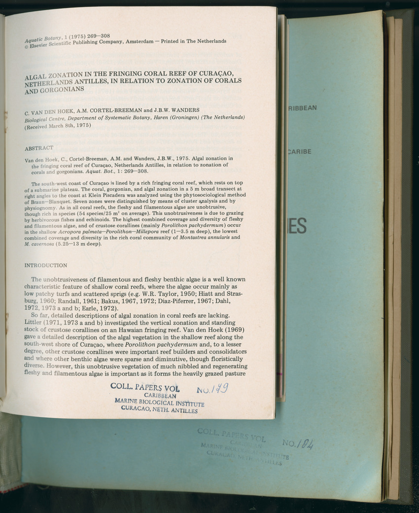 Carmabi Collected Papers Volume 11 - Nos. 170-193, 1975-1976 - Page 167