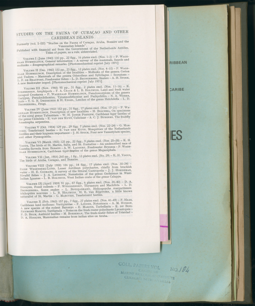 Carmabi Collected Papers Volume 11 - Nos. 170-193, 1975-1976 - Page 465