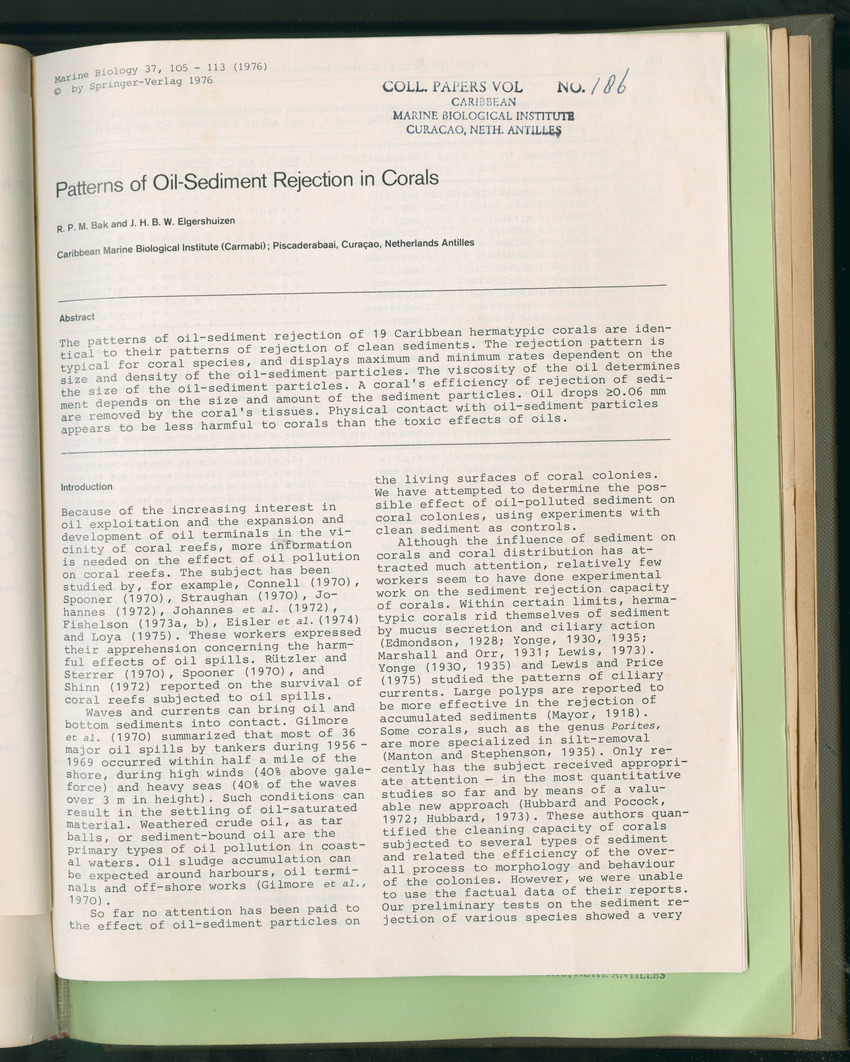 Carmabi Collected Papers Volume 11 - Nos. 170-193, 1975-1976 - Page 647