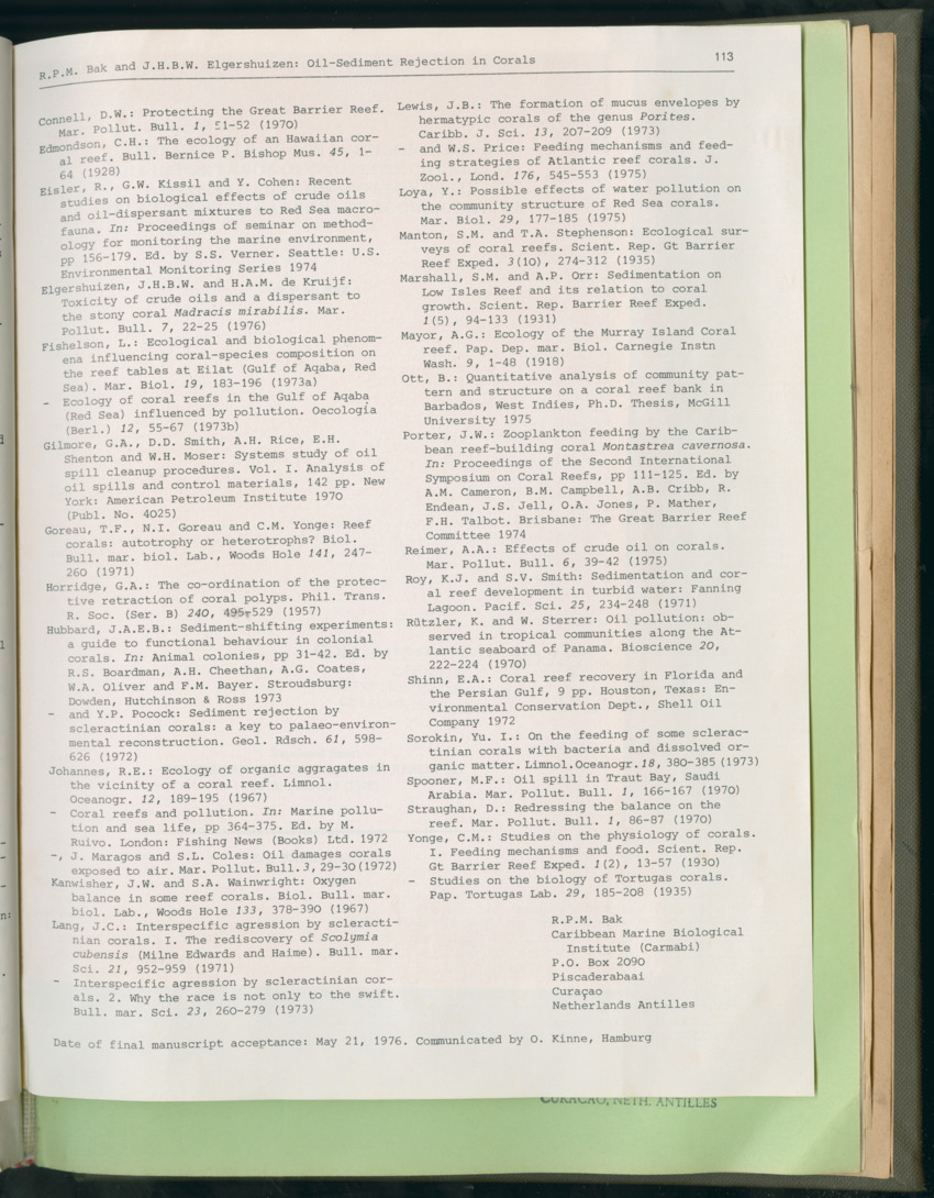 Carmabi Collected Papers Volume 11 - Nos. 170-193, 1975-1976 - Page 655