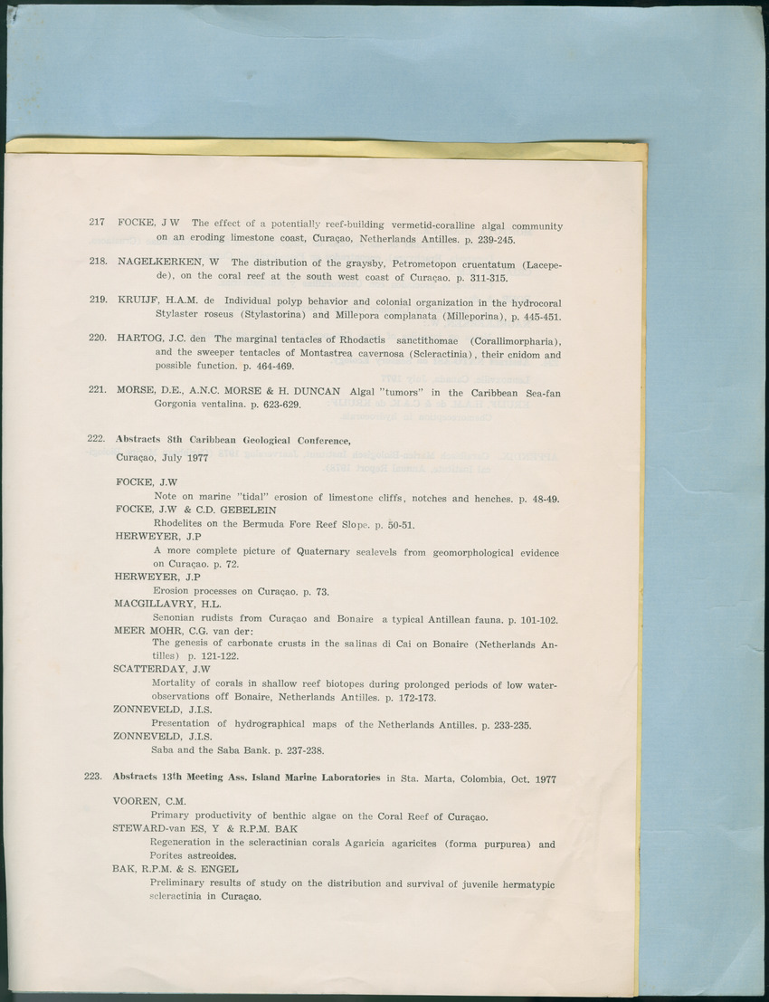 Carmabi Collected Papers Volume 12- Nos. 194-224, 1976-1977 - Page 3