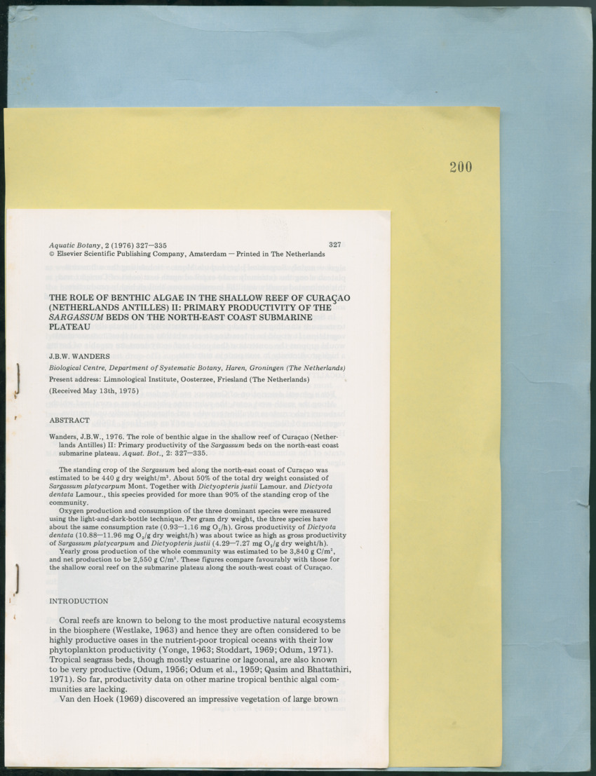 Carmabi Collected Papers Volume 12- Nos. 194-224, 1976-1977 - Page 283
