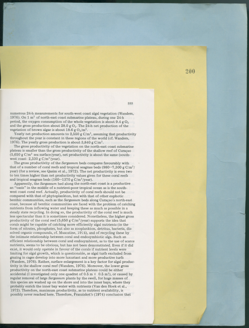 Carmabi Collected Papers Volume 12- Nos. 194-224, 1976-1977 - Page 289