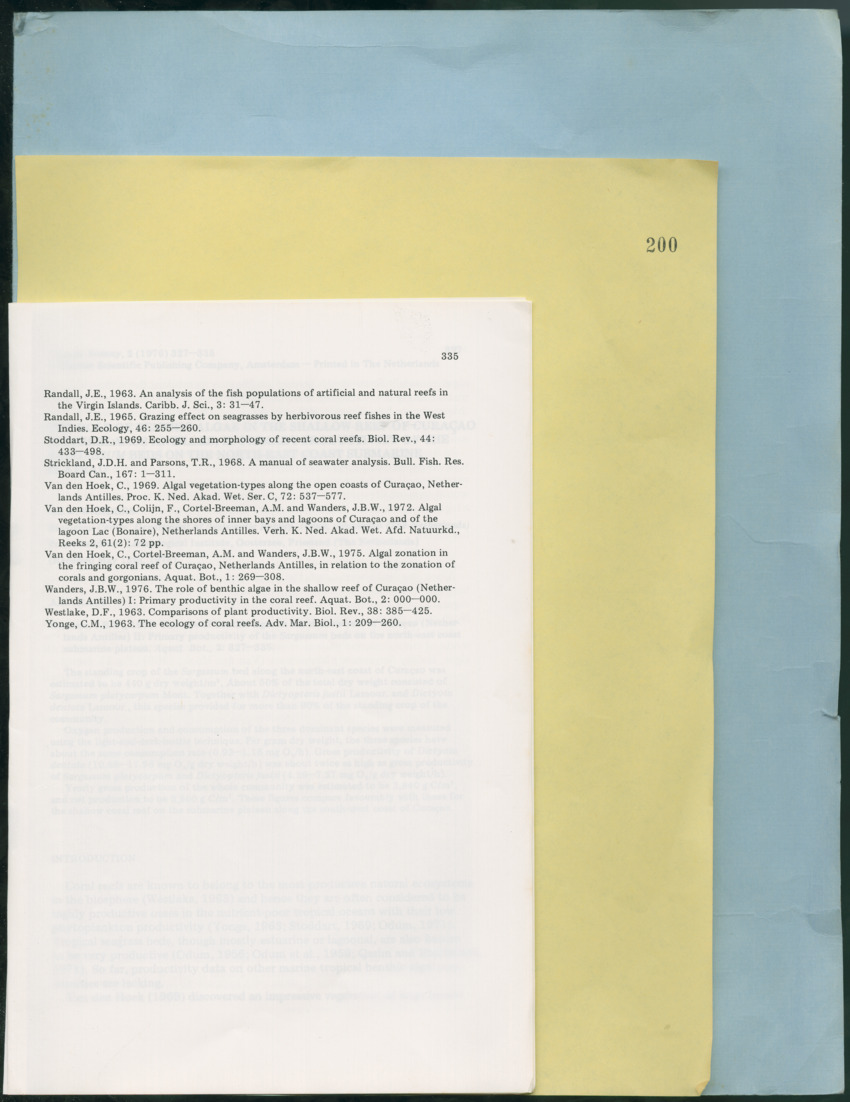 Carmabi Collected Papers Volume 12- Nos. 194-224, 1976-1977 - Page 291