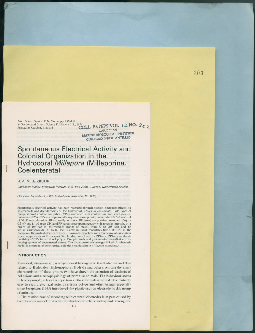 Carmabi Collected Papers Volume 12- Nos. 194-224, 1976-1977 - Page 335