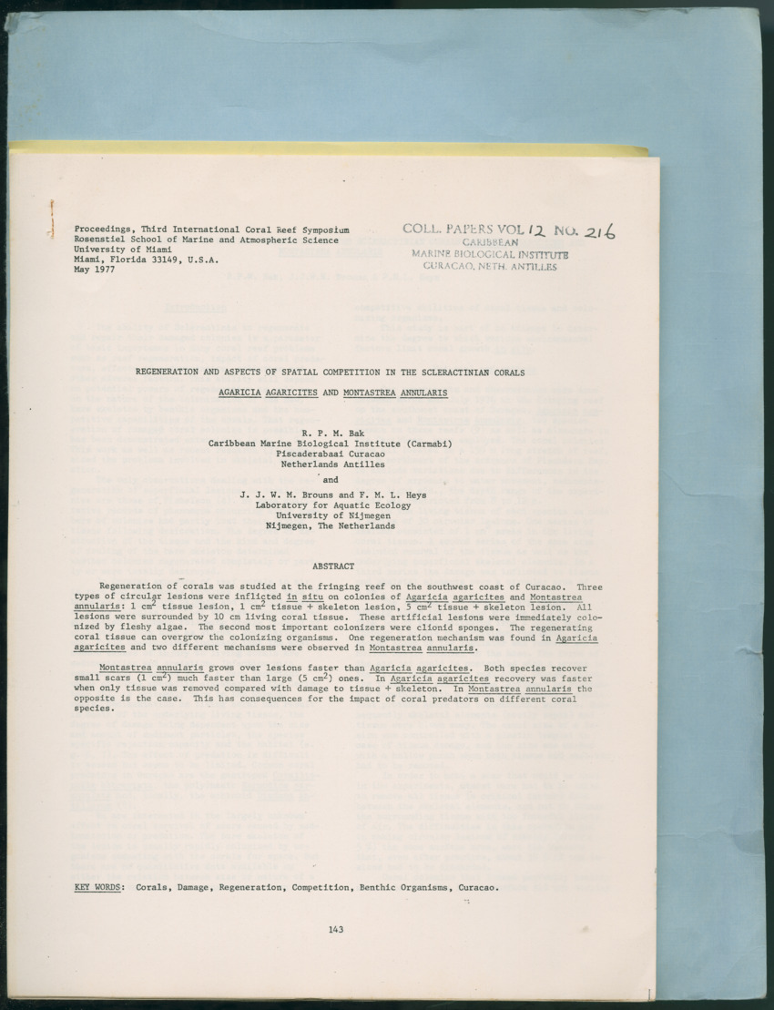 Carmabi Collected Papers Volume 12- Nos. 194-224, 1976-1977 - Page 731