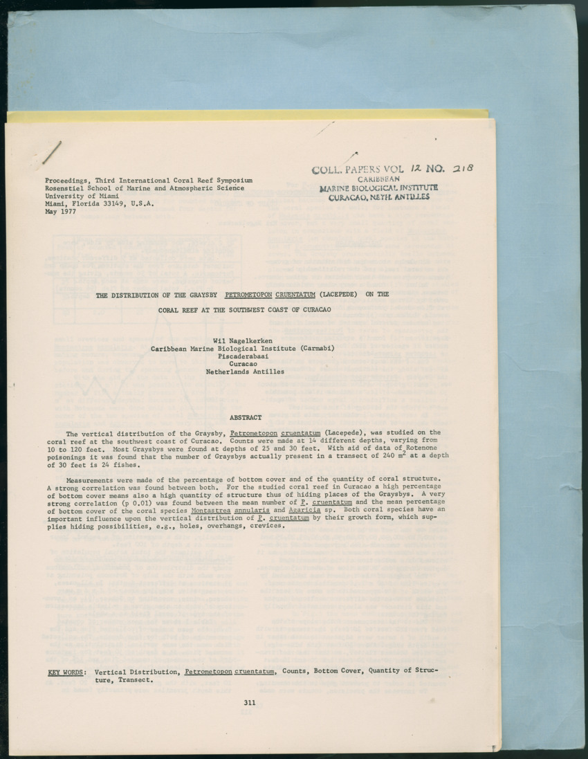 Carmabi Collected Papers Volume 12- Nos. 194-224, 1976-1977 - Page 747