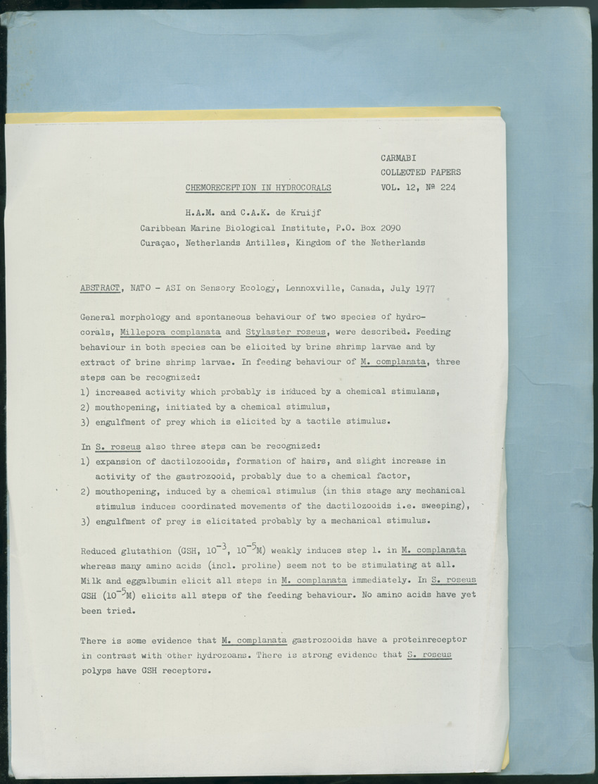 Carmabi Collected Papers Volume 12- Nos. 194-224, 1976-1977 - Page 811