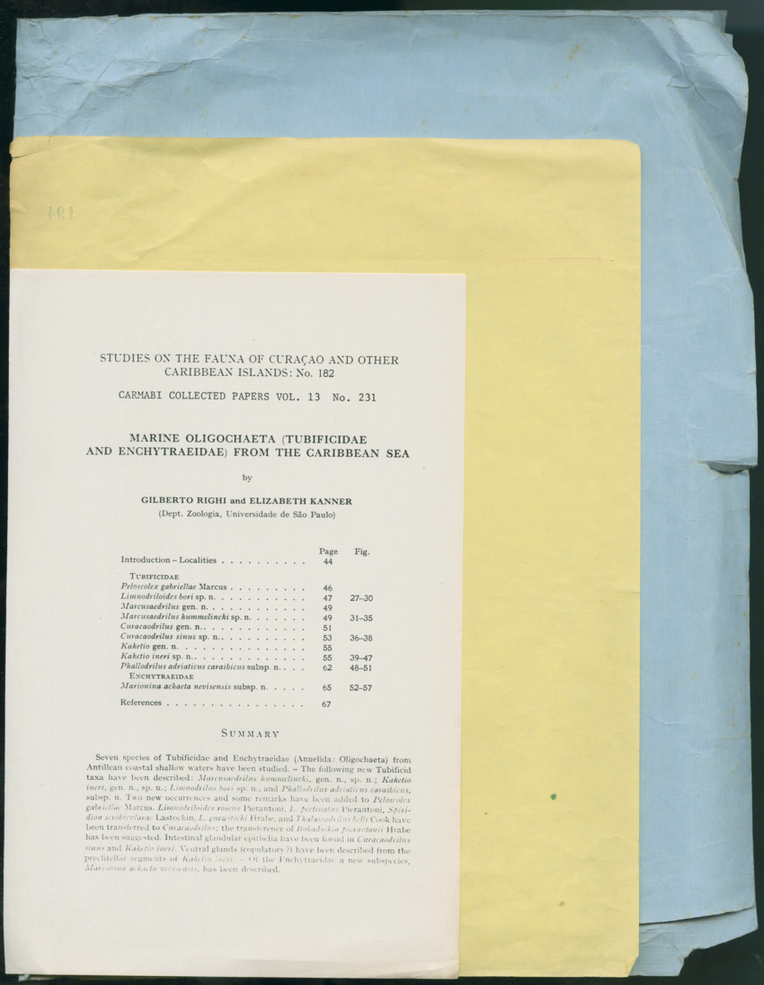 Carmabi Collected Papers Volume 13 - Nos. 225-258, 1978-1979 - New Page