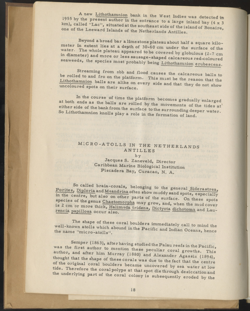 Carmabi selected publications in the period 1948-1963 - New Page