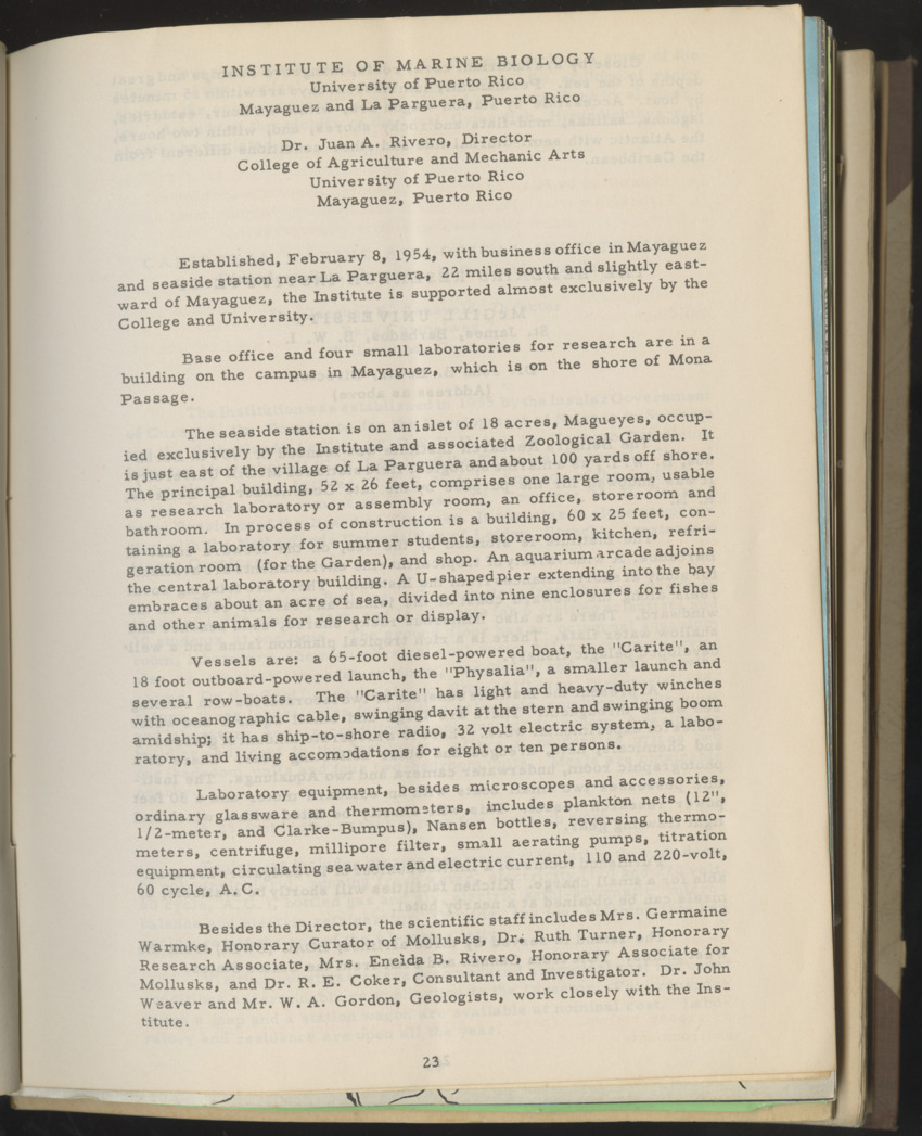 Carmabi selected publications in the period 1948-1963 - New Page