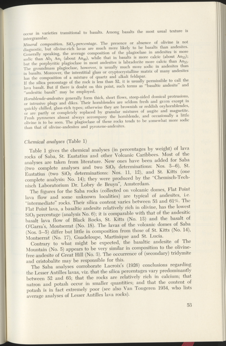 The Geology of Saba and St. Eustatius - with notes on the geology of St. Kitts, Nevis and Montserrat (Lesser Antilles) - New Page