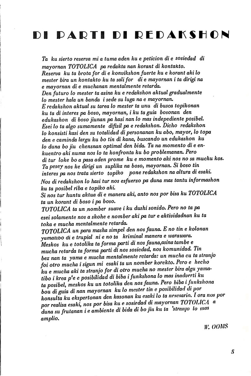 Totolica - kontaktblad vereniging van ouders en vrienden van het geestelijk gehandicapte kind - 1974-1976, nr 1-10 - New Page