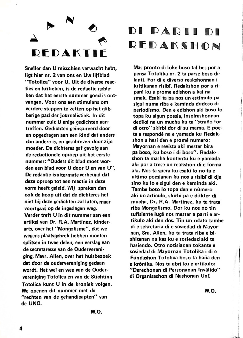 Totolica - kontaktblad vereniging van ouders en vrienden van het geestelijk gehandicapte kind - 1974-1976, nr 1-10 - New Page