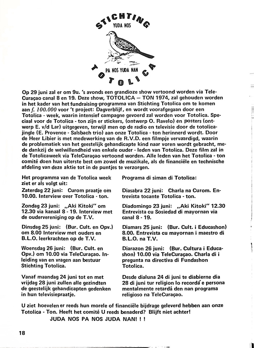 Totolica - kontaktblad vereniging van ouders en vrienden van het geestelijk gehandicapte kind - 1974-1976, nr 1-10 - New Page