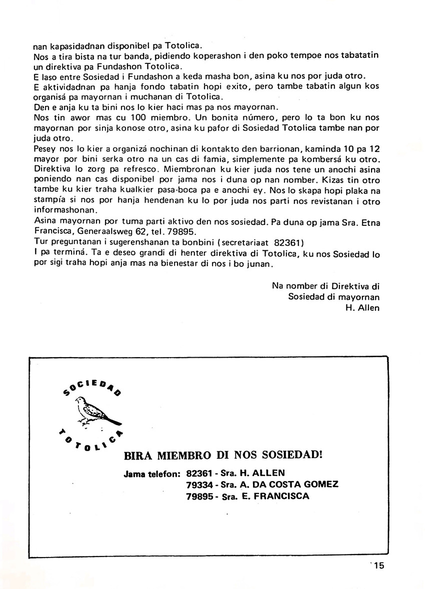 Totolica - kontaktblad vereniging van ouders en vrienden van het geestelijk gehandicapte kind - 1974-1976, nr 1-10 - New Page