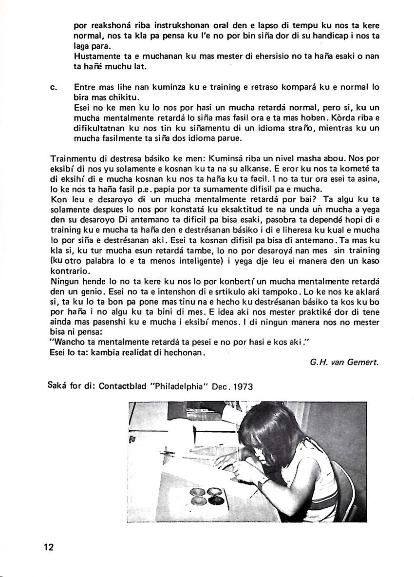 Totolica - kontaktblad vereniging van ouders en vrienden van het geestelijk gehandicapte kind - 1974-1976, nr 1-10 - New Page