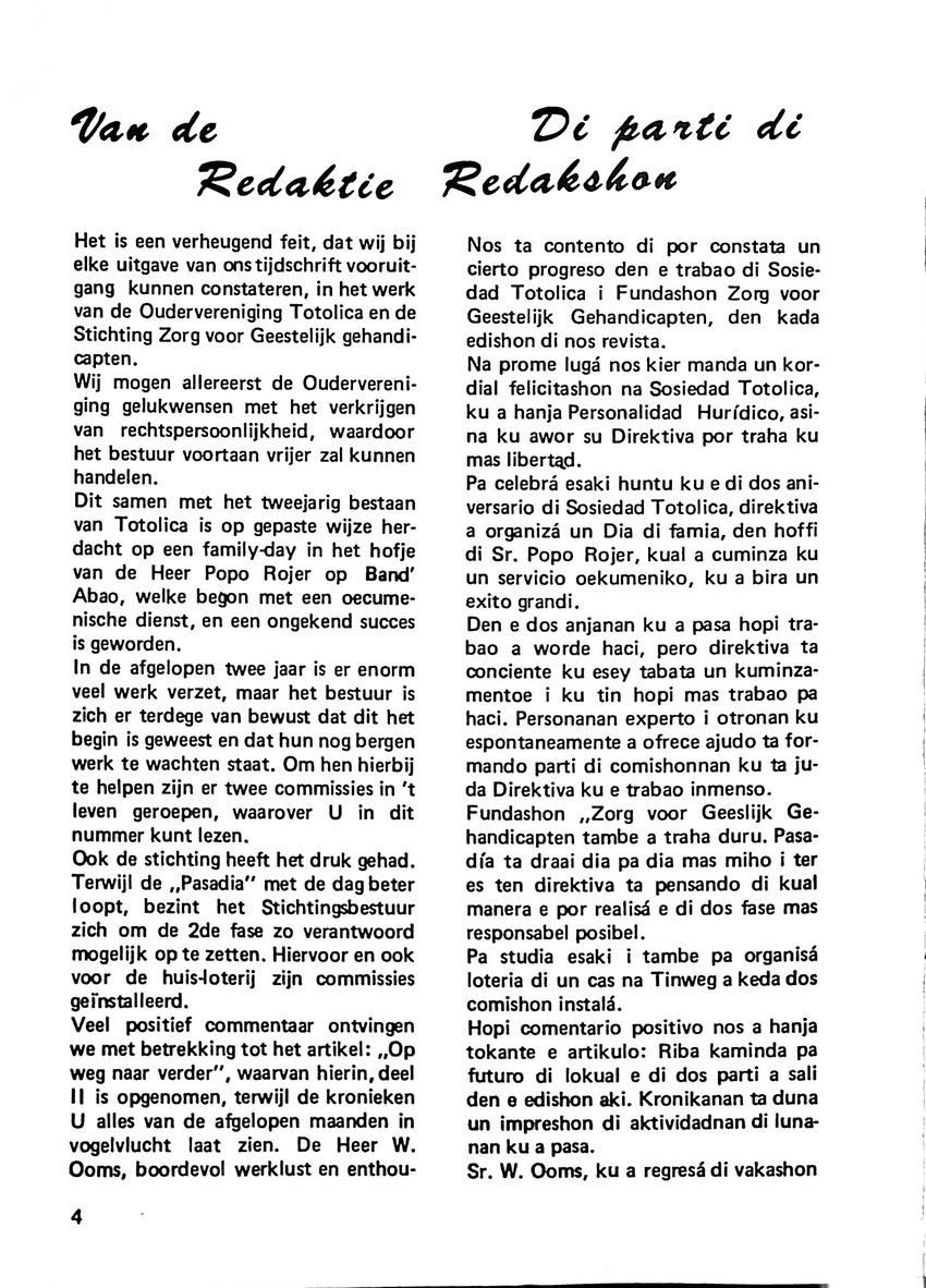 Totolica - kontaktblad vereniging van ouders en vrienden van het geestelijk gehandicapte kind - 1974-1976, nr 1-10 - New Page