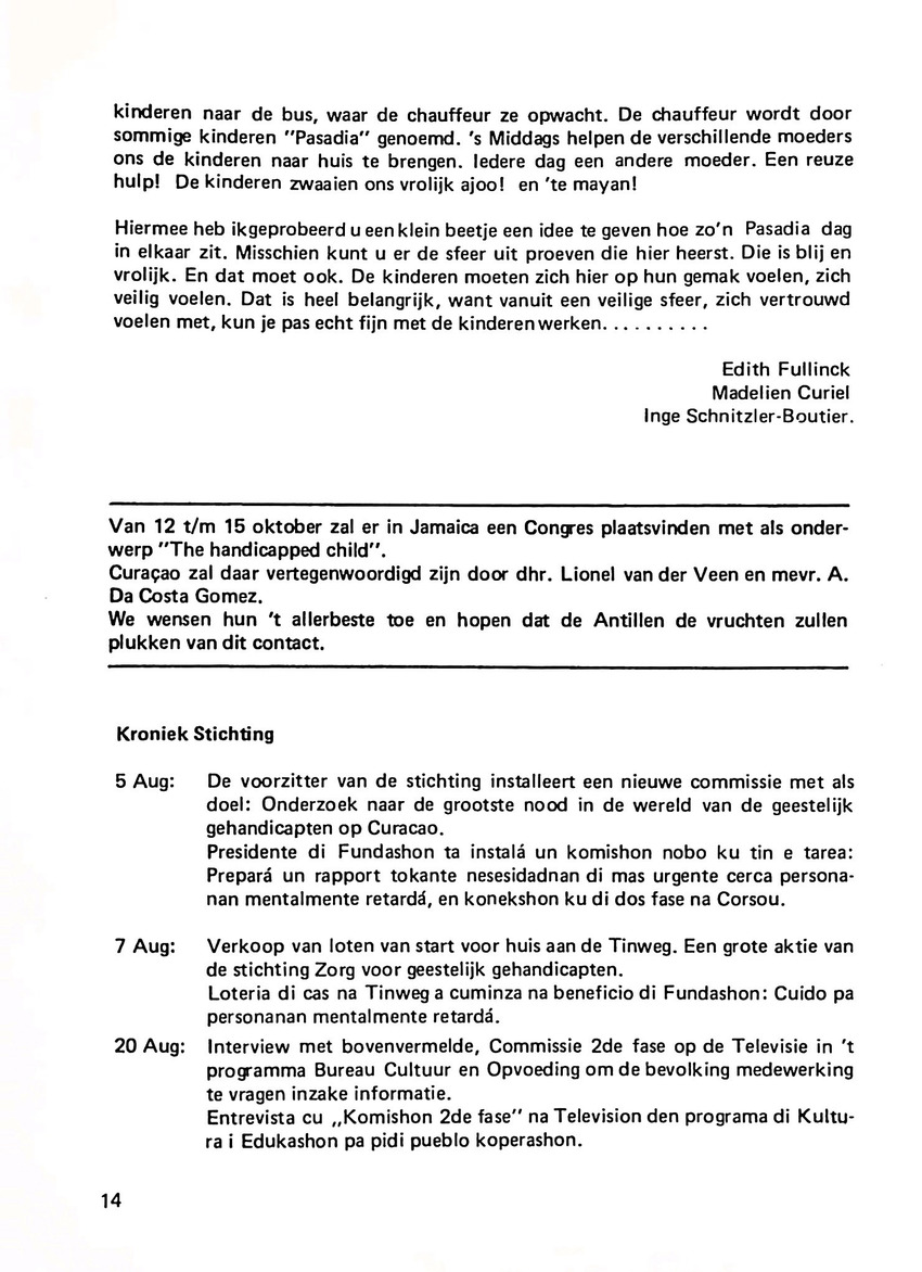 Totolica - kontaktblad vereniging van ouders en vrienden van het geestelijk gehandicapte kind - 1974-1976, nr 1-10 - New Page