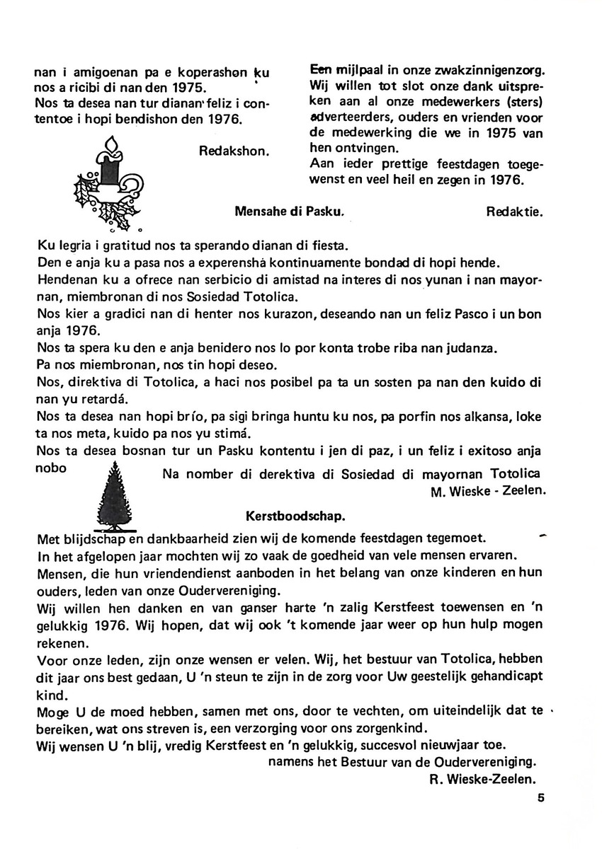 Totolica - kontaktblad vereniging van ouders en vrienden van het geestelijk gehandicapte kind - 1974-1976, nr 1-10 - New Page
